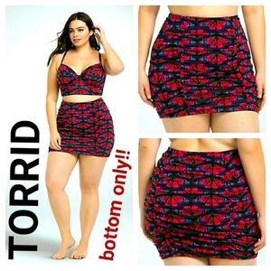 NWT Torrid butterfly swim skirt size 3 high waist